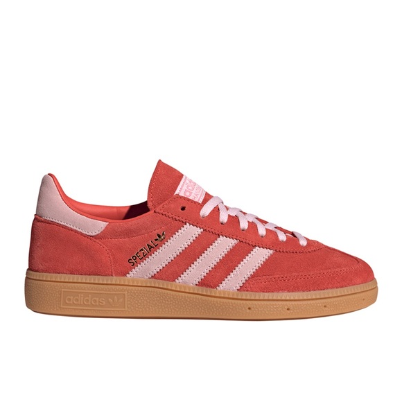 adidas Shoes - adidas Handball Spezial Red with Light Pink Stripes